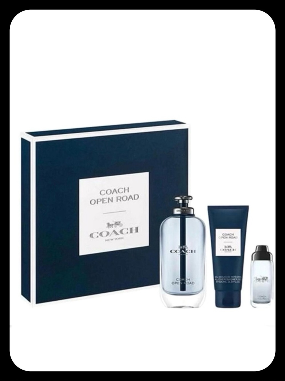 Coach Open Road Men’s 3-PC Gift Set Eau De Toilette and Shower Gel- NWT